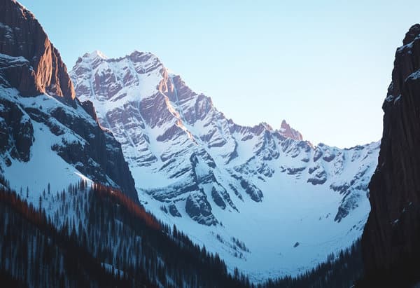 Snowy Mountain Peaks.